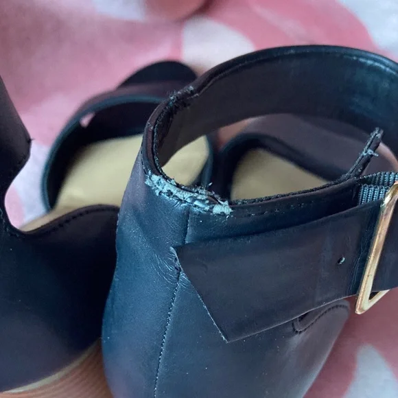 Merona Black Ankle Strap Sandals - Picture 7 of 10